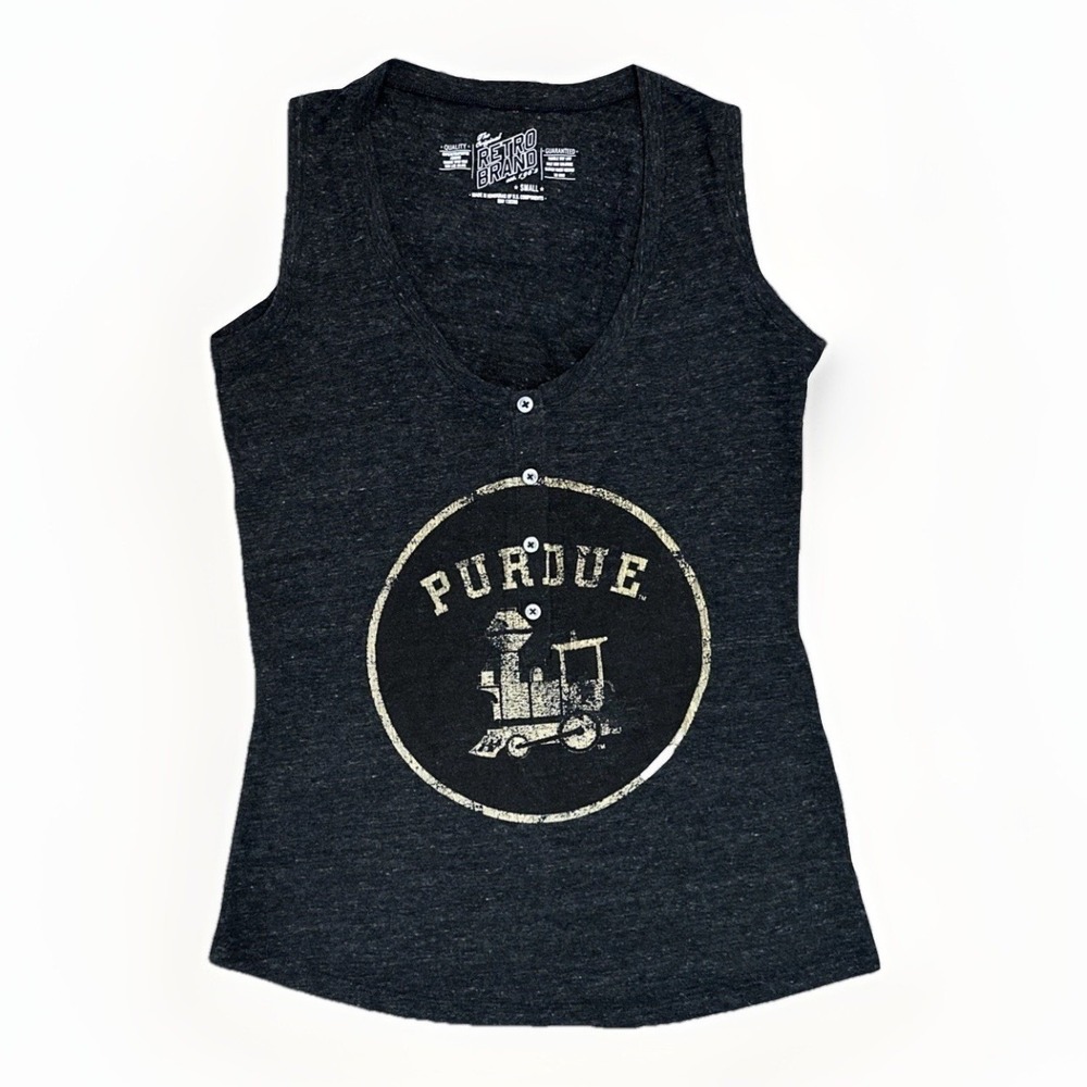 Purdue Boilermakers - Original Retro Brand - Relaxed Fit Tank - Small **NEW**